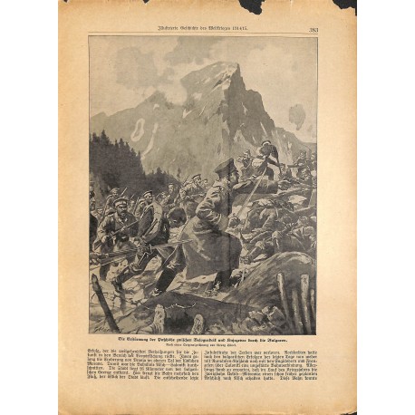 2284	 WWI print 1914/18-	Belogradcik Knjazeva Bulgaria storm soldiers	,size:	23,5 x 32,5 cm	, printed on normal paper-	,this pri