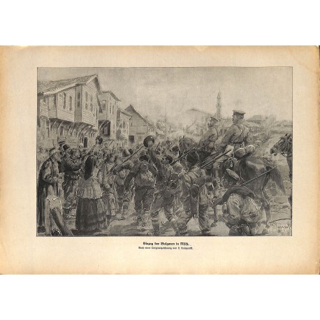 2306	 WWI print 1914/18-	Nisch bulgarian soldiers	,size:	23,5 x 32,5 cm	, printed on normal paper-	,this print comes from the ge