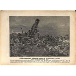 2309	 WWI print 1914/18-	Mortar 30,5 cm austro hungarian artillery russian attack	,size:	23,5 x 32,5 cm	, printed on normal pape