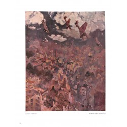 6021	-	WWII Stukas over England (Bomben über Engeland)	by Georg Lebrecht	color painting	
