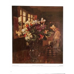 6079	-	flowers "Zyklamen"	by Friedrich Stahl	color painting	