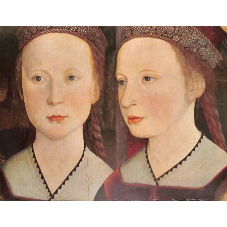 6092	-	two girls	by unknown	color painting	