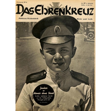 6642	 No. 	29-1936	 DAS EHRENKREUZ - Illustrierte für Volk und Wehr - 	