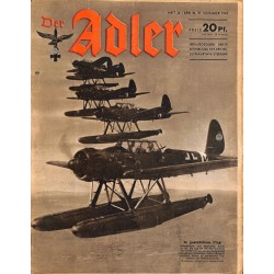 0680	 DER ADLER	 -No.	26	-1943	 vintage German Luftwaffe Magazine Air Force WW2 WWII