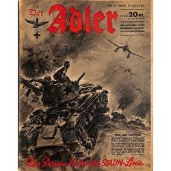 0681	 DER ADLER	 -No.	17	-1941	 vintage German Luftwaffe Magazine Air Force WW2 WWII 