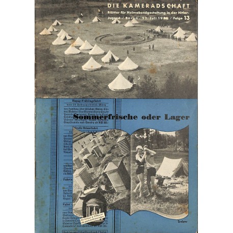 7943	 DIE KAMERADSCHAFT	 No. 	 13-1936	-	 22.Juli	 Sommerfrische oder Lager