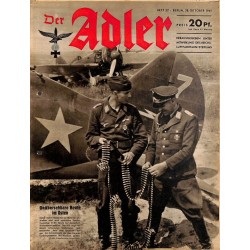 0778	 DER ADLER	 -No.	22	-1941	 vintage German Luftwaffe Magazine Air Force WW2 WWII