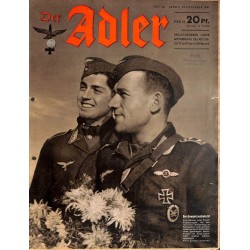 0782	 DER ADLER	 -No.	26	-1941	 vintage German Luftwaffe Magazine Air Force WW2 WWII 