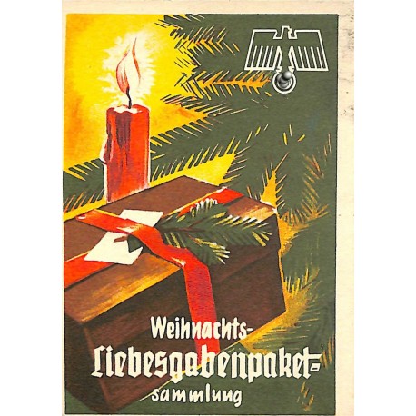 5242	 WHW sticker	 Weihnachts-Liebesgabenpaket-Sammlung	Winterhilfswerk Third Reich collection	