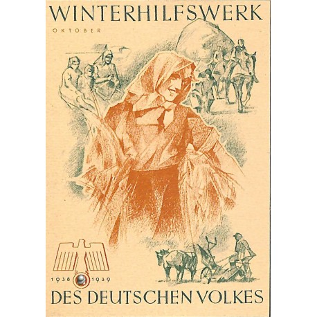 5246	 WHW sticker	 1938/1939 Oktober harvest	Winterhilfswerk Third Reich collection	