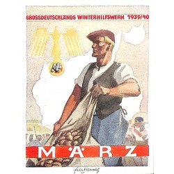 5255	 WHW sticker	 1939/1940 März Grossdeutsches 	Winterhilfswerk Third Reich collection	