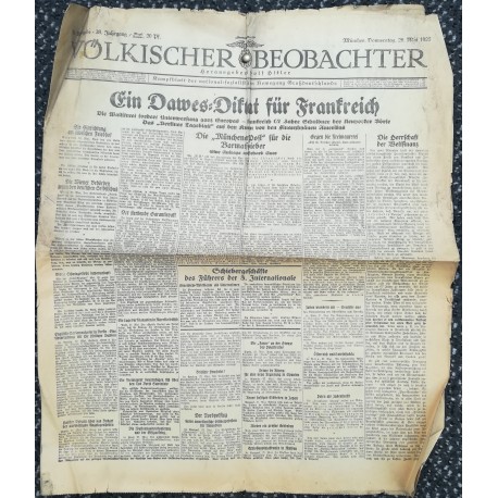 10737	 Kampfzeit VÖLKISCHER BEOBACHTER	 No. 51	 28.Mai 1925	 Ein Dawes-Diktat für Frankreich	, Artikel "Mein Kampf" Gewerkschaft