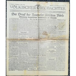 10736	 Kampfzeit VÖLKISCHER BEOBACHTER	 No. 43	 17./18. Mai 1925	 Der Druck der Neuyorker jüdischen Börse, Abtretung 