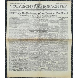 10754	 Kampfzeit VÖLKISCHER BEOBACHTER	 No. 68	 19.Juni 1925	 Oesterreichs Verschacherung und der Verrat an Deutschland		