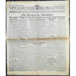 10768	 Kampfzeit VÖLKISCHER BEOBACHTER	No. 84	 8.Juli 1925	 Der Kreuzzug der Vaterländer		