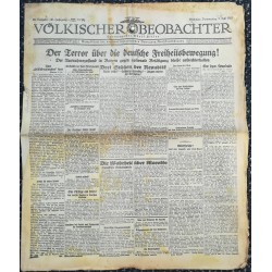 10769	 Kampfzeit VÖLKISCHER BEOBACHTER	 No. 85	 9.Juli 1925	 Terror über die deutsche Freiheitsbewegung		