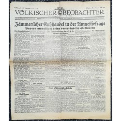 10770	 Kampfzeit VÖLKISCHER BEOBACHTER	 No. 87	 11.Juli 1925	 Jämmlicher Kuhhandel in der Amnestiefrage			