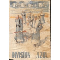 10467	 Poster Division Azul	 Ustrika Russia 1942 soldiers snow		