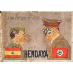 10493	 Poster Division Azul	 Hitler Franco 1940	 size 41.5 x 29 cm, looks great in a frame