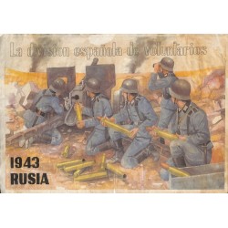 10498	 Poster Division Azul	 Russia 1943 artillery field cannon	