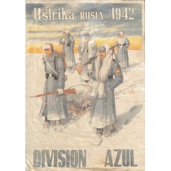 10506	 Poster Division Azul	 winter Russia 1942 Ustrika soldiers	