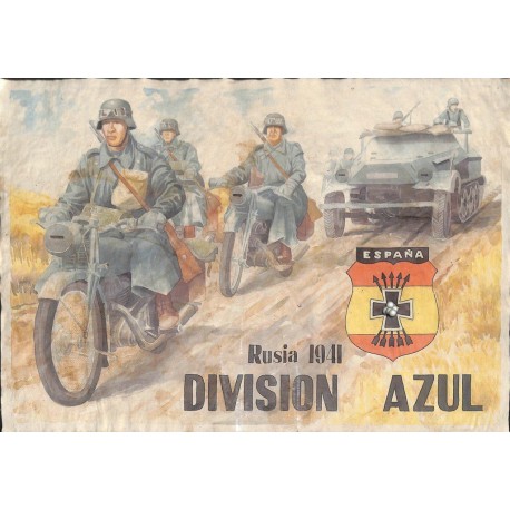 10519	 Poster Division Azul	 Russia 1941 motorcycles Russia 1941	