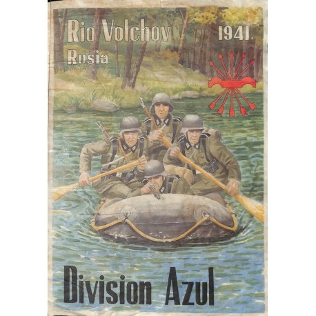 10535	 Poster Division Azul	 Rio Volcov Russia 1941	