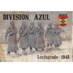 10537	 Poster Division Azul	 Leningrad 1953 winter Russia	