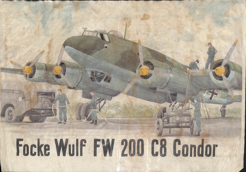 10548 Poster Legion Condor Aircraft Focke Wulf Fw 200 C8 Condor Wartimeline Historic German Magazines