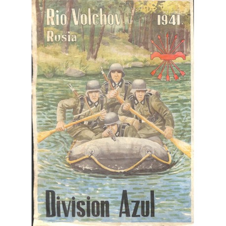 10569	 Poster Division Azul	 Russia river soldiers	