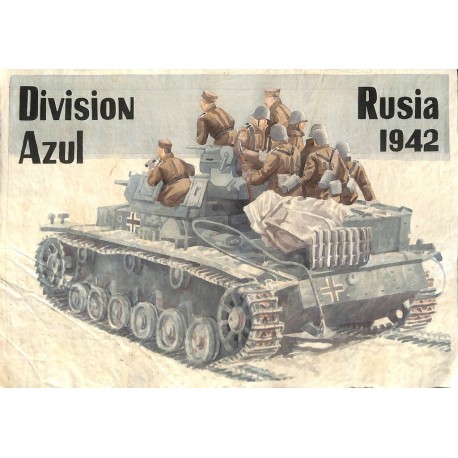 10582	 Poster Division Azul	 Russia 1942 tank soldiers	