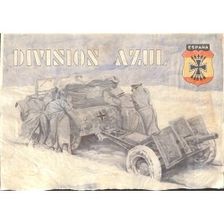 10587	 Poster Division Azul	 field canon winter Russia soldiers	