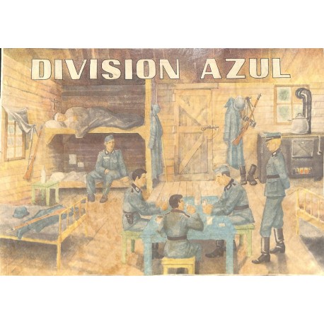 10589	 Poster Division Azul	 soldiers cabin rest	