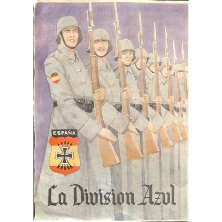 10594	 Poster Division Azul	 soldiers parade guard	