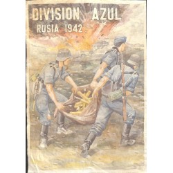 10598	 Poster Division Azul	 ammunition grnades soldiers Russia 1942	