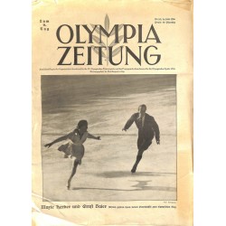 9745	 Third Reich Olympic Winter Games	 OLYMPIA ZEITUNG	 No. 	 10-1936 14.Februar	9th day of the Games	