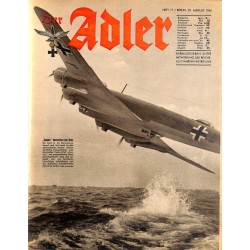 0817	 DER ADLER	 -No.	17	-1942 Europe edition	 vintage German Luftwaffe Magazine Air Force WW2 WWII 