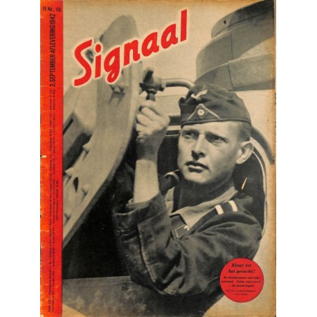 0953	-No.	 H	18-1942	 SIGNAAL / SIGNAL Holland Dutch - illustrated german magazine	tanks, soldiers	