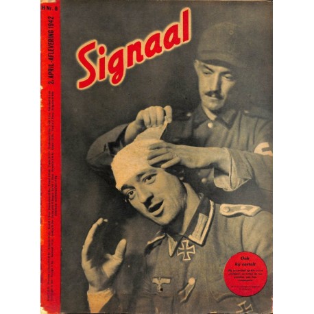 0959	 Incomplete-No.	 H	8-1942	 SIGNAAL / SIGNAL Holland Dutch - illustrated german magazine	Russia, soldiers, Wehrmacht	