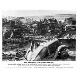 13814	 WWII press photo print	 Der Untergang der Armee am Don	Russia, 1942, Serie 1522c	 Pressefoto Aktueller Bilderdienst	