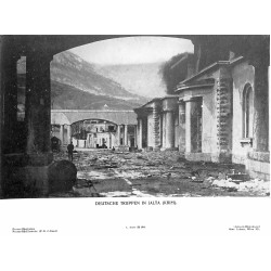 13847	 WWII press photo print	 Deutsche Truppen in Jalta (Krim)	 Russia 1941 Presse-Bild-Zentrale	