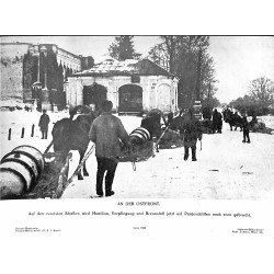 13853	 WWII press photo print	 An der Ostfront	 Russia 1942 Presse-Bild-Zentrale	