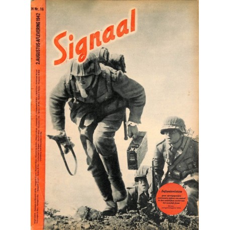 0977	-No.	 H	16-1942	 SIGNAAL / SIGNAL Holland Dutch - illustrated german magazine	soldiers, Wehrmacht, tanks Russia	