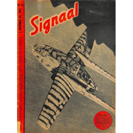 0987	 Incomplete-No.	 H	22-1943	 SIGNAAL / SIGNAL Holland Dutch - illustrated german magazine	Wehrmacht, tanks	