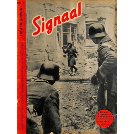 0989	-No.	 H	5-1942	 SIGNAAL / SIGNAL Holland Dutch - illustrated german magazine	Wehrmacht winter, Russia	