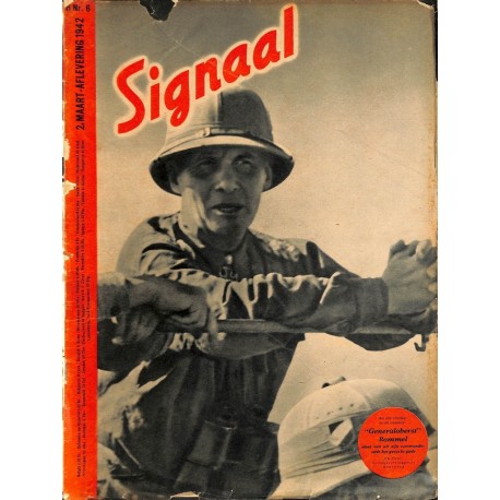 0991	-No.	 H	6-1942	 SIGNAAL / SIGNAL Holland Dutch - illustrated german magazine	Rommel Desert Fox Wehrmacht Africa DAK	