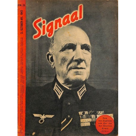 1002	-No.	 H	20-1943	 SIGNAAL / SIGNAL Holland Dutch - illustrated german magazine	Iron Cross Legion Nebelwerfer Eighty Eight