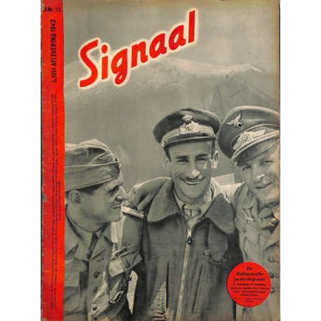 1003	-No.	 H	13-1942	 SIGNAAL / SIGNAL Holland Dutch - illustrated german magazine	italina pilots, Eighty Eight, binoculars