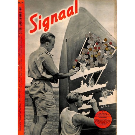 1005	-No.	 H	14-1941	 SIGNAAL / SIGNAL Holland Dutch - illustrated german magazine	WWII Waffen-SS  many photos	