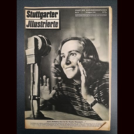 14196	 Jews STUTTGARTER ILLUSTRIERTE	 No. 31-1943 4.August	 Russia Kuban, USA Jews. Radio Finnmark, sniper nest destroyed by pla